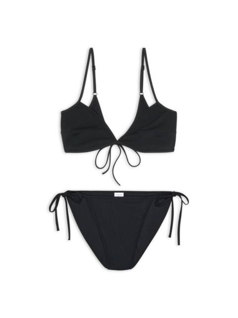 BALENCIAGA Women's Minimal Bikini Set in Black