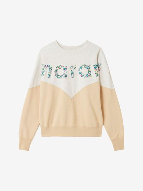 Isabel Marant Étoile HOUSTON TWO TONE "MARANT" SWEATSHIRT