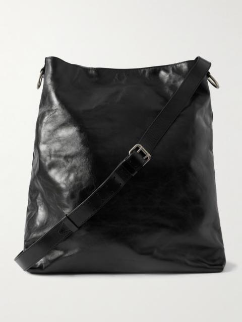Dries Van Noten Glossed-Leather Tote Bag