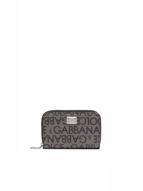 Dolce & Gabbana jacquard-logo cotton-blend wallet