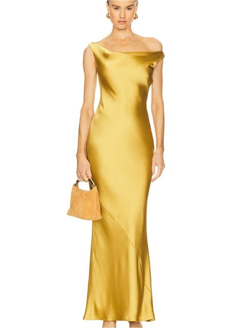 NORMA KAMALI Maria Drop Shoulder Gown