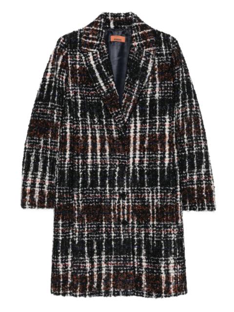 Missoni plaid single-breasted coat