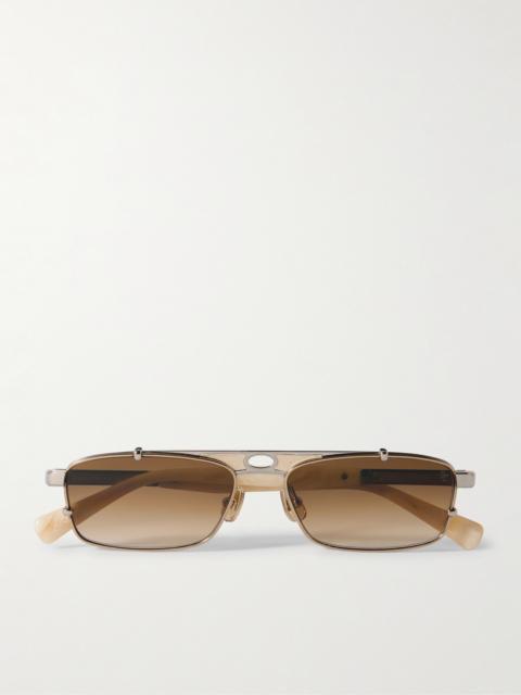 Brunello Cucinelli Paloma Aviator-style Acetate And Titanium Sunglasses