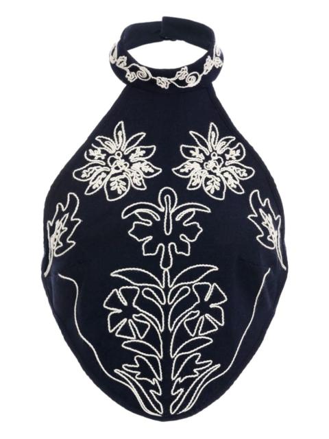 Agua by Agua Bendita Elay embroidered halter-neck top