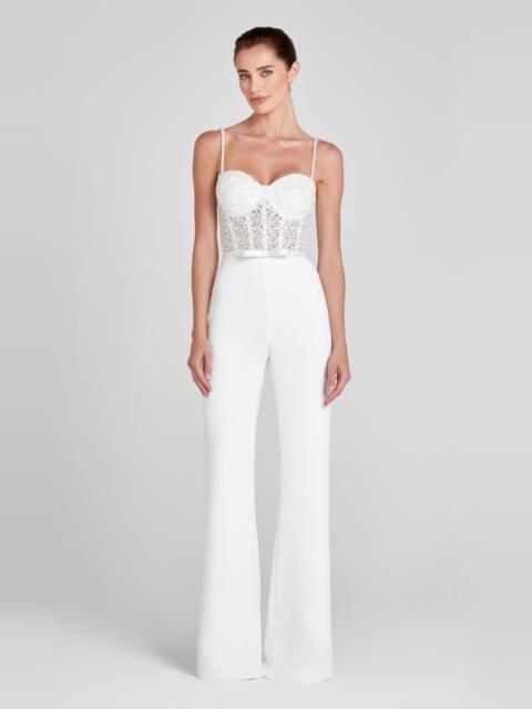 NADINE MERABI Aurora White Jumpsuit
