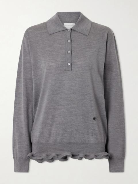 Stella McCartney Ruffled Wool Polo Shirt