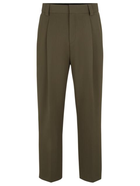 HUGO TAILORED TROUSERS IN A STRETCH-WOOL BLEND