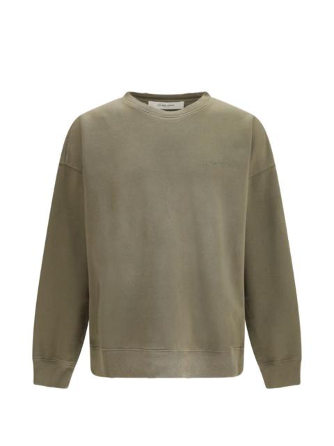 Golden Goose bleached logo embroidered sweatshirt