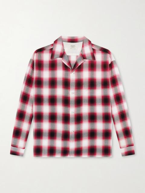 SAINT M×××××× Convertible-Collar Checked Flannel Shirt