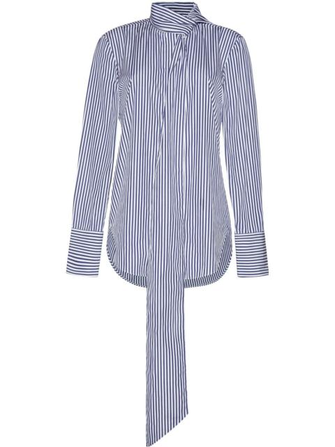 ADAM LIPPES Lee striped poplin blouse