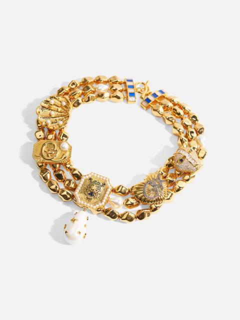 CAMILLA A SPANISH STATEMENT NECKLACE GOLD
