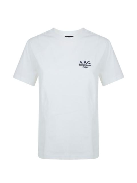 A.P.C. embroidered logo T-shirt