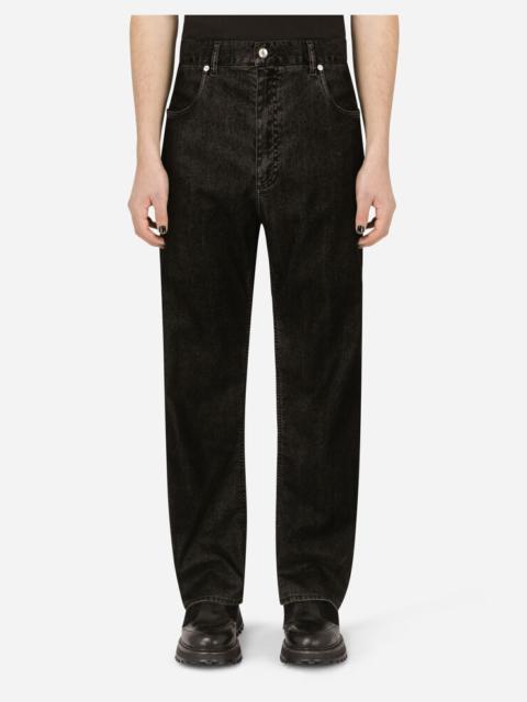 Dolce & Gabbana Oversize black wash jeans