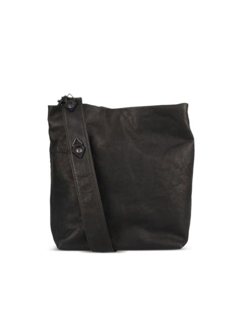 embellished leather shoulder bag