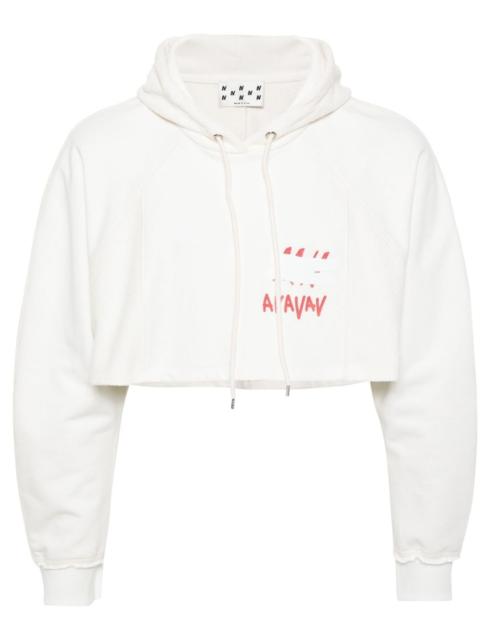 cotton cropped hoodie