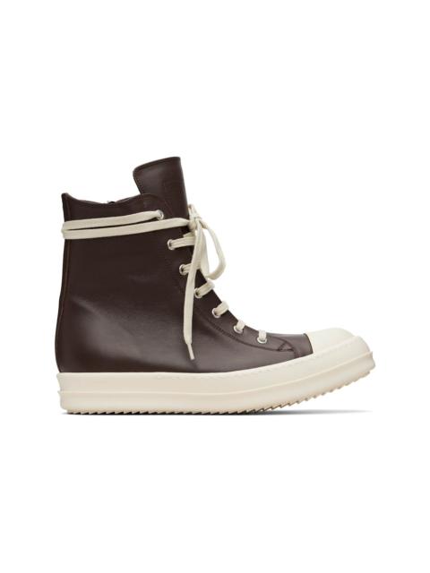 Rick Owens Brown Temple Sneakers