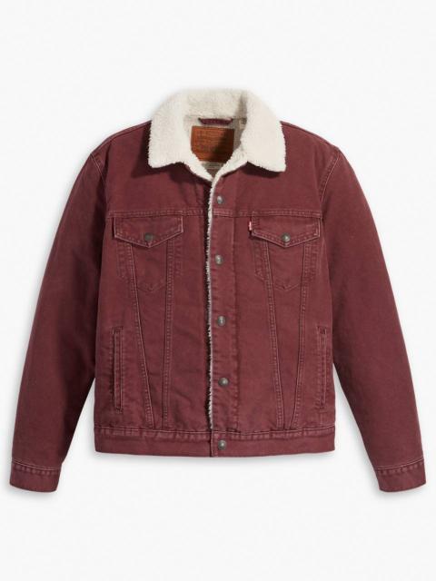 Canvas sherpa trucker jacket shop