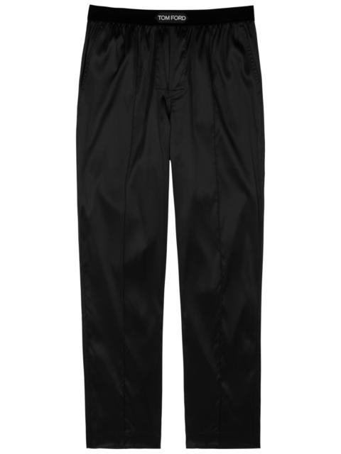 TOM FORD Stretch-silk satin pyjama trousers