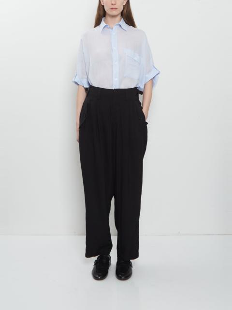 Y's Pleats Wide Twill Pant