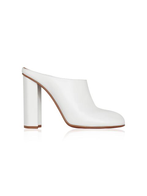 Leather Mules white