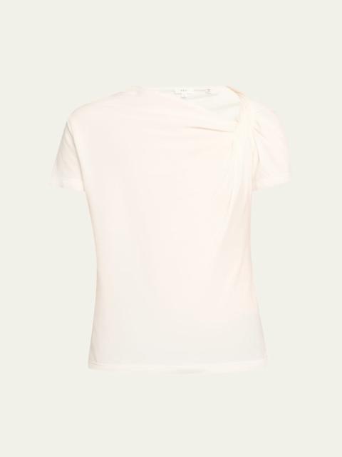 A.L.C. Liz Short-Sleeve Twist Top