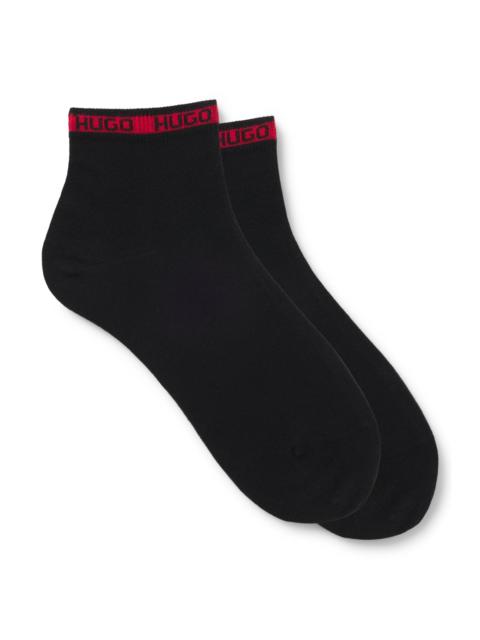 HUGO TWO-PACK OF SHORT SOCKS WITH LOGO BANDS