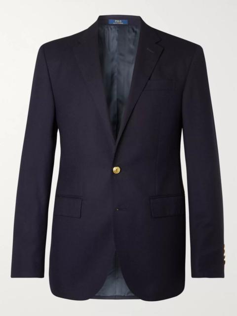 Polo Ralph Lauren Navy Slim-Fit Unstructured Linen-Blend Blazer