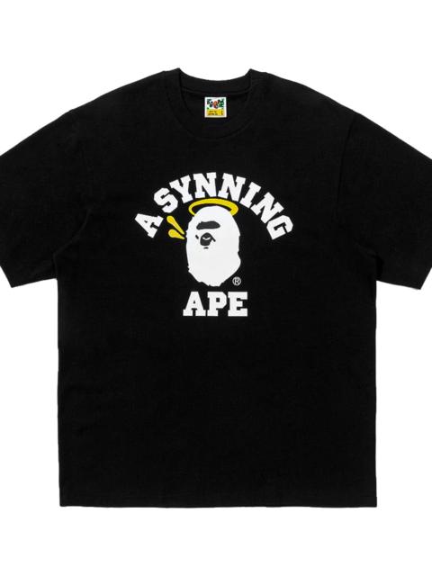 A BATHING APE® Spotify x Central Cee College Relaxed Fit Tee "Black" 001TEL731933CBLK