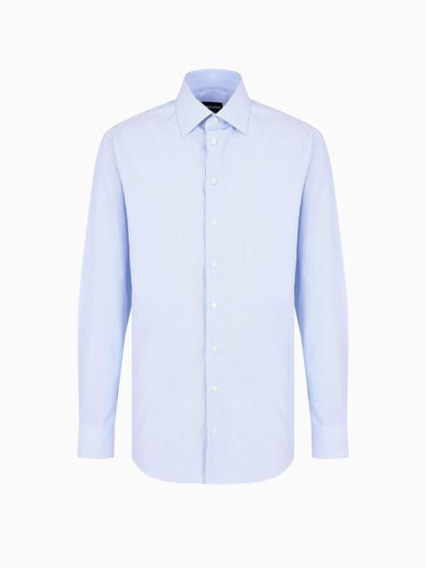 GIORGIO ARMANI Regular-fit shirt made from micro-woven cotton