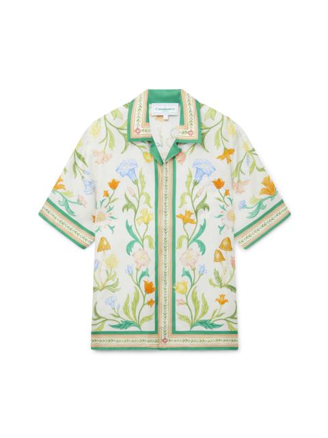 L'Arche Fleurie Silk Shirt