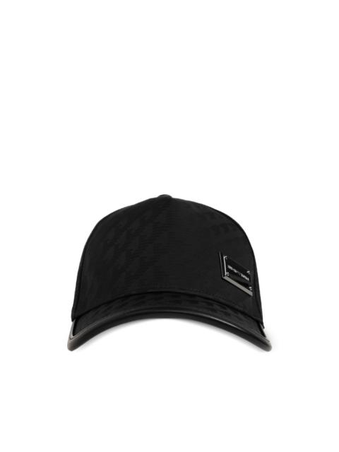 EMPORIO ARMANI logo-plaque jacquard baseball cap