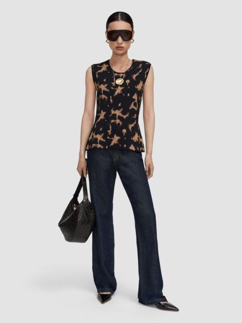 JOSEPH Acis Tortoiseshell Knit Tank Top