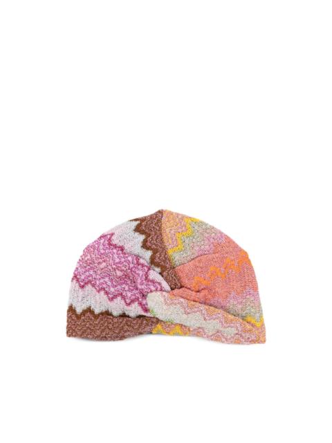 Missoni zigzag twisted beanie
