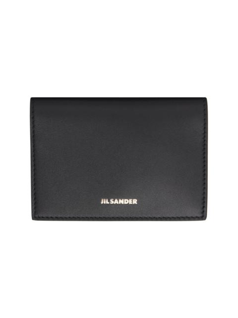 Jil Sander Black Flat Card Holder