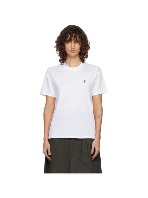 AMI Paris White Ami de Coeur T-shirt