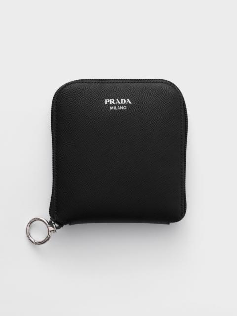 Prada Saffiano leather pendant with Re-Nylon tote bag