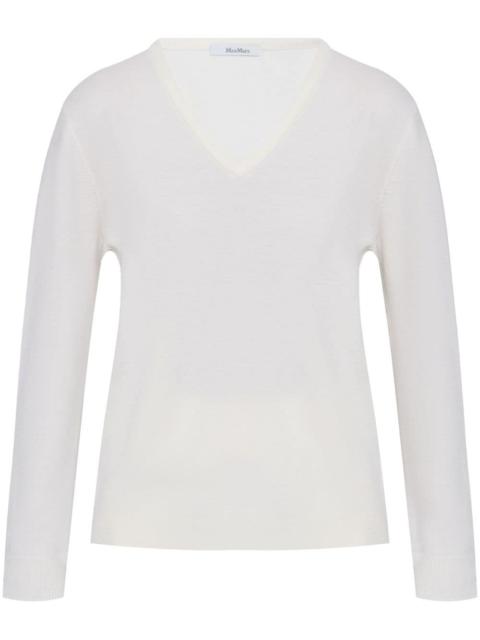 Max Mara v-neck wool knit top