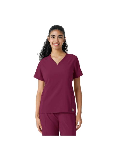 Carhartt Women's Force Cross-Flex Knit Panel Scrub Top