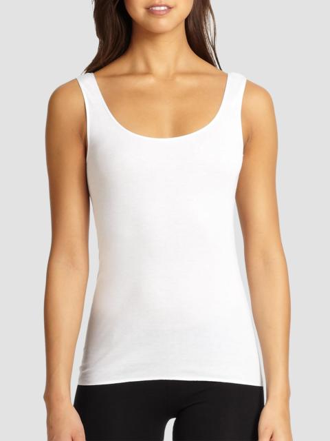 HANRO Women's Cotton Seamless Tank Top - White