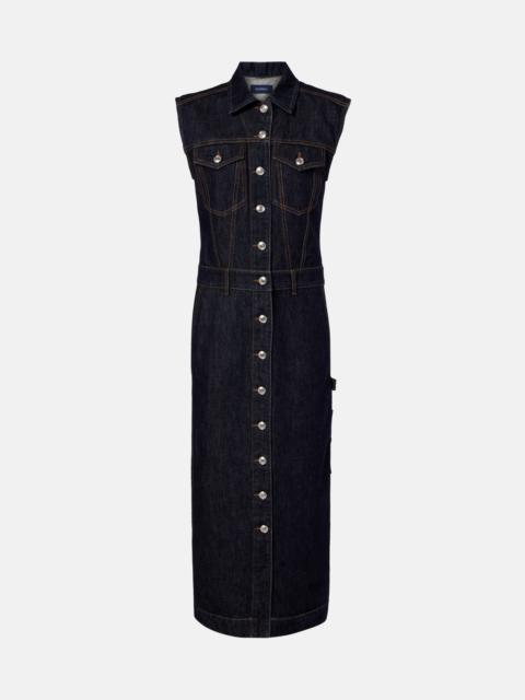 Sportmax Farfalla denim midi dress