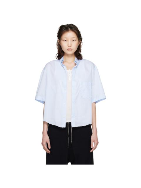 Maison Margiela Blue Short-Sleeved Shirt