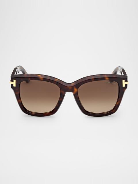 Christian Louboutin Icon 53mm Acetate Butterfly Sunglasses