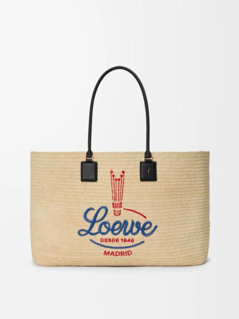 Loewe XL Verano tote in raffia