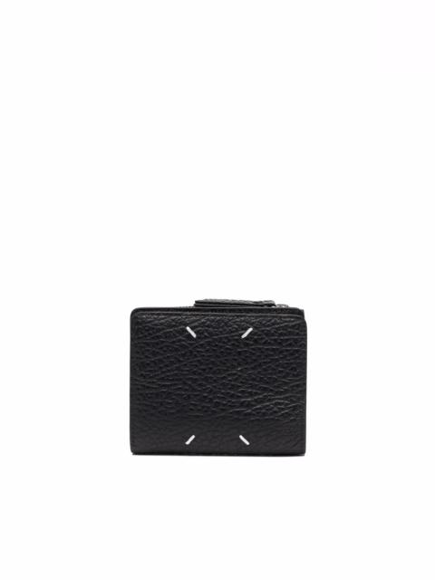 Maison Margiela LEATHER FLAP WALLET - BLACK
