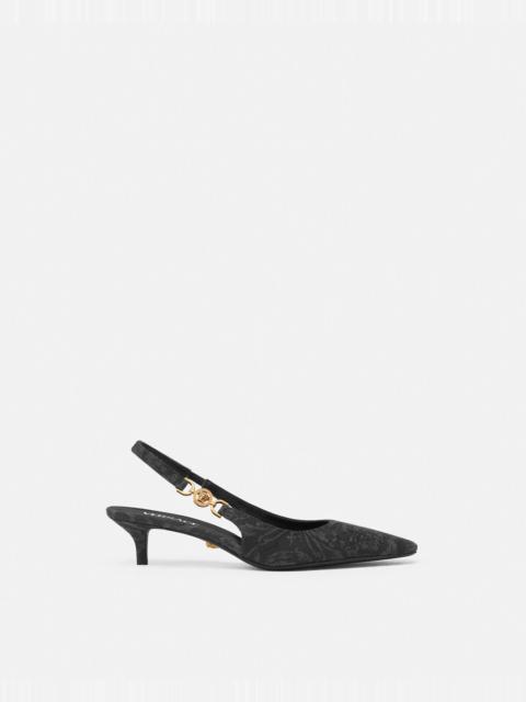 VERSACE Medusa '95 Barocco Slingback Pumps 40 mm