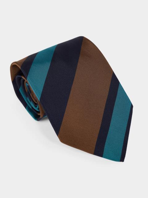 TODD SNYDER Italian Silk Repp Stripe Tie