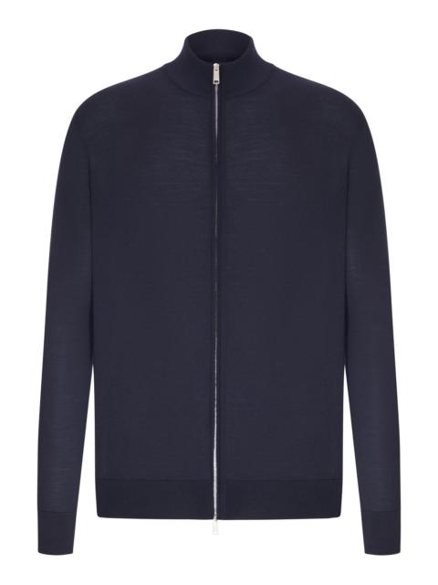 ZEGNA TROPHY 15MILMIL15 WOOL ZIP-UP SWEATER