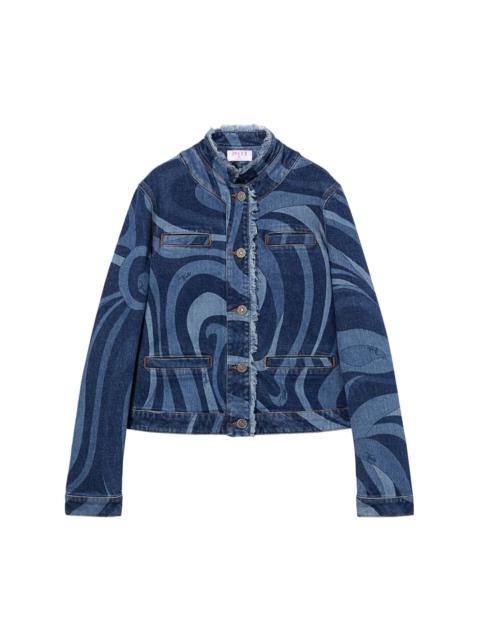 PUCCI Marmo-print denim jacket