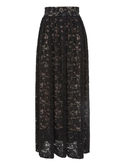 Zimmermann LACE GATHERED MAXI SKIRT