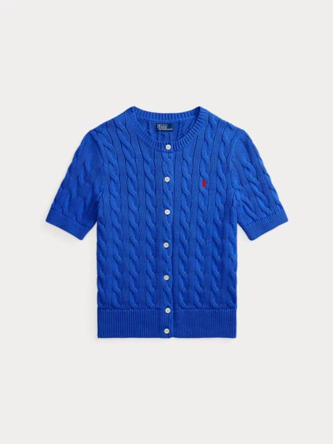 Polo Ralph Lauren Cable-Knit Cotton Short-Sleeve Cardigan